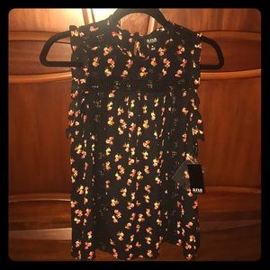 NWT Sleeveless Semi-Sheer Top